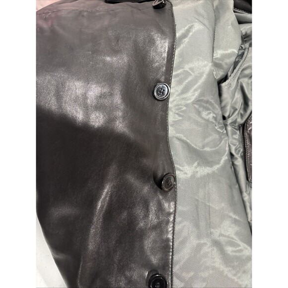Wilsons Pelle Studio Leather Jacket Mens XL Driving Coat Black 4 Button - Primo! - Picture 4 of 16